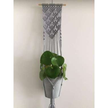 macrame plant hanger/ macrame pot gantung 40
