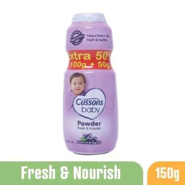 Cussons Baby Powder Fresh & Nourish (UNGU) 100gr + 50gr / Bedak Bayi Cusson / MY MOM