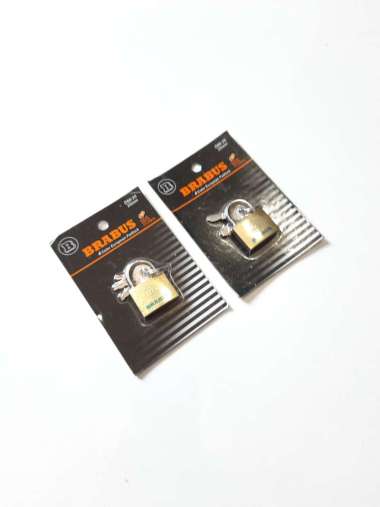 Gembok Kecil Kuning untuk Tas / Kunci Koper Ukuran 25MM (A140)