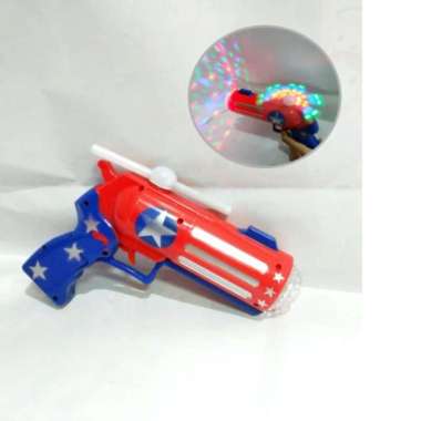 pistolan captain america - mainan anak pistolan kipas - iron man
