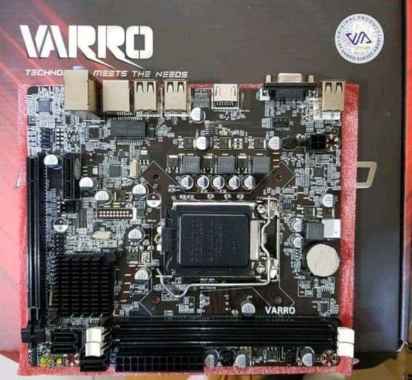 MOTHERBOARD H61 DDR3 1155 VARRO hitam merah