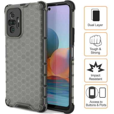 Armor Honeycomb Case Xiaomi RedMi Note 10 Pro Black