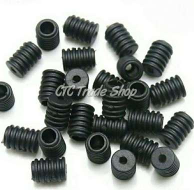 Pengatur Tali Masker PM 2.5 Cord Lock Adjuster - Per Bgks Isi 10 Pcs Hitam