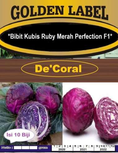 Bibit Kubis Ruby Merah Perfection F1 | Benih Kubis Ruby Merah F1
