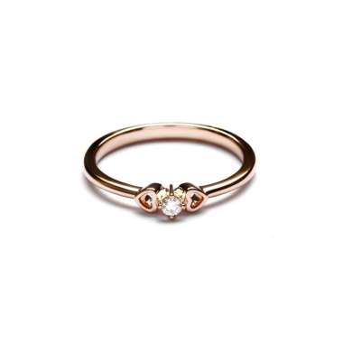 Lino and Sons - Cincin Berlian F VVS (Collete Diamond Ring) 14