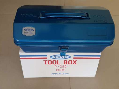 TOYO Y-280 Tool Box Besi 1 susun made japan / kotak Biru