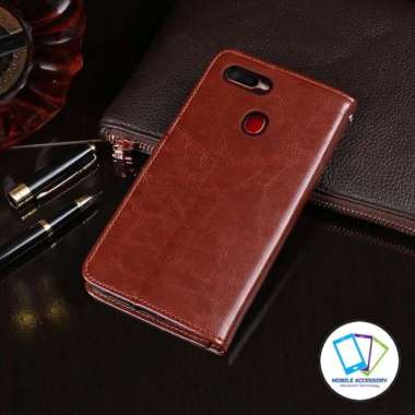 Flip Case Oppo A12 Flip Cover Wallet Dompet Kulit Leather Case Isi Kartu Card Casing Hp Murah