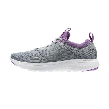 Reebok Astroride Fire Women Running Shoes Sepatu Lari Wanita - Grey Purple [BS5498]