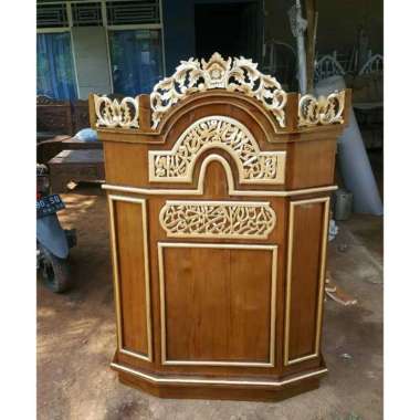 mimbar masjid mimbar jati mimbar murah - mebel Jepara