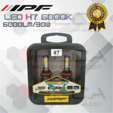 LED IPF H7 6000k Lampu Mobil Bohlam ORIGINAL