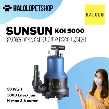 Pompa Kolam SUNSUN KOI 5000 Liter Perjam Pompa Celup Hemat Listrik