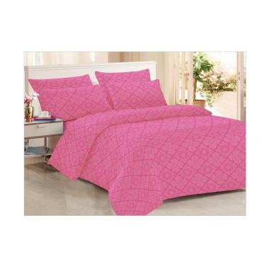Clarin House Jacquard Emboss Set Sprei - Pink Fanta