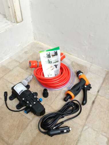 SET LENGKAP POMPA AIR CUCI MOTOR MOBIL - CUCI AC MINI STEAM - MESIN POMPA STEAM HITAM SET 3