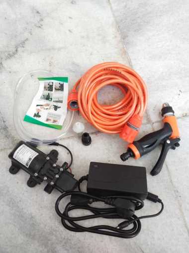 SET LENGKAP POMPA AIR CUCI MOTOR MOBIL - CUCI AC MINI STEAM - MESIN POMPA STEAM HITAM SET 7