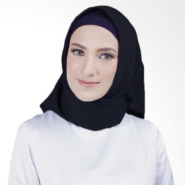 Cantik Kerudung Misha Queen Square Shawl Hijab - Black No.13