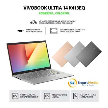 ASUS VIVOBOOK 14 K413EQ-EB551TS/EB552TS/EB553TS|i5-1135G7|8GB|512GB|MX350 2GB|14" FHD|W10+OHS 2019