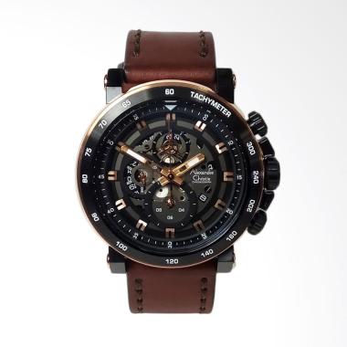 Alexandre Christie Chronograph Stai ... Black Rosegold [AC6429MC]