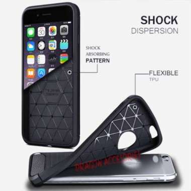 Softcase Redmi 7 7A 8 8A Pro Silikon Slim Fit Carbon Fiber Case Casing Shockproof Cover Softshell Re