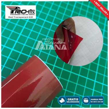 Skotlet Merah Transparan Scotlet Hybrid Stiker Tembus Sticker Decal Lampu Headlamp Scotlite Sepeda M