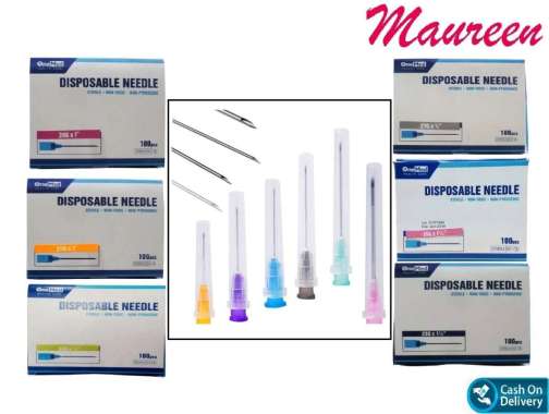 ♏ Needle Onemed 26G 100pcs Disposable Needle Jarum 1 BOX