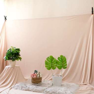 CAVIAR WEAR KAIN BACKDROP/KAIN BACKGROUND/KAIN DEKORASI/ KAIN POLOS/KAIN FOTO/BACKDROP FOTO/CREAM/KR