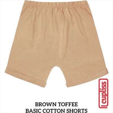 Little Palmerhaus Basic Cotton Shorts Brown Toffee Celana Anak 2 tahun Brown Toffee
