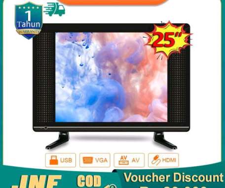 Weyon TV LED 25 inch digital HD Ready Televisi Murah(Glass-S25BWIDE)