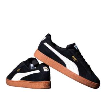 puma suede black sole