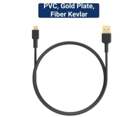 Aukey Cable Gold Plate Micro USB 1m Hitam emas