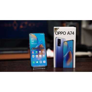OPPO A74 6/128GB Garansi Resmi - Chelsy Super Store Prism Black
