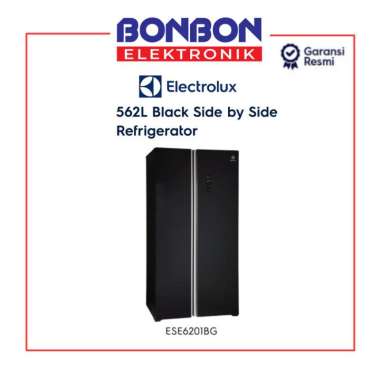 Electrolux ESE6201BG Kulkas Side by Side 625L Hitam Matte 700 Series