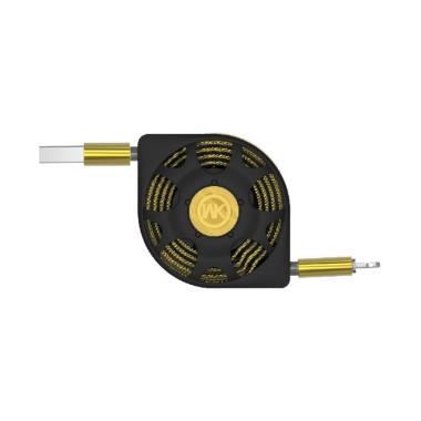 WK Design Fashion USB Data Cable wi ... d dan Apple - Gold Series