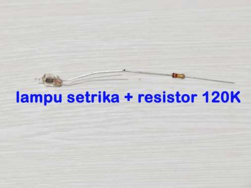 Lampu setrika Neon AC Mini + Resistor - Lampu Setrika - gosokan