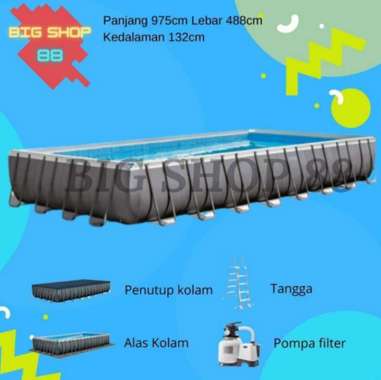 Kolam Renang Intex Ultra Xtra Prism Frame Pool Kolam Renang Keluarga Family Swimming Pool 9Meter 9.7