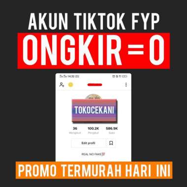 Akun Tiktok Followers Follower Folower Aktif Fyp Murah Real Live e10 10k 50k 100k 150k 200k 300k