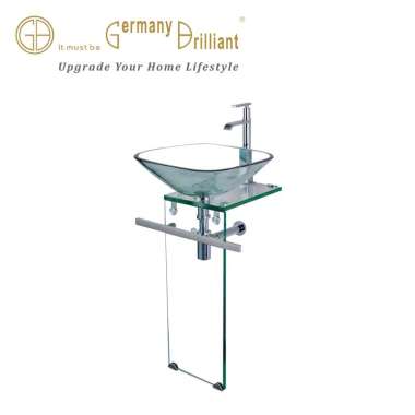 Wastafel Kaca Germany Briliant GBW01C