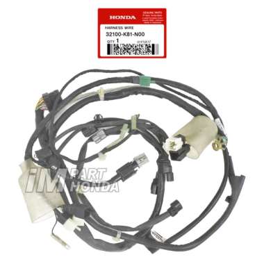 32100-K81-N00 Kabel Body Harness Wire Beat Eco 2016 - 2019 Non ISS Tidak Idling Stop