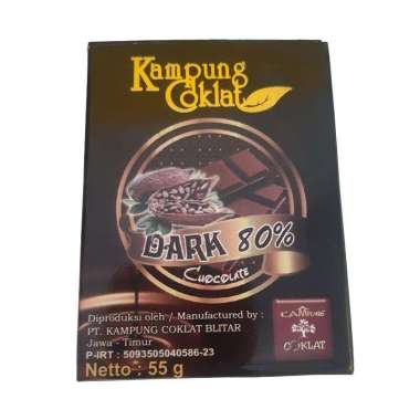 Dark Chocolate 80% asli Kampung Coklat Blitar