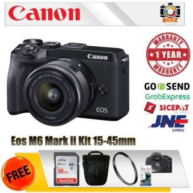 harga Kamera Canon M6 mark ii kit 15-45mm is STM Blibli.com