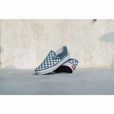 slip on vans blue