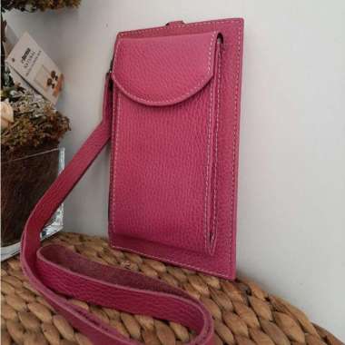 Tas Selempang Wanita Kulit Tas HP Wanita Cewek Tas Selempang Mini Import Wanita Kekinian Pink