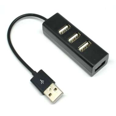 EASYIDEA Portable USB Hub 4 Port - HB3004 Hitam