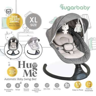 Sugar Baby HUG ME Automatic Baby Swing Bed Black