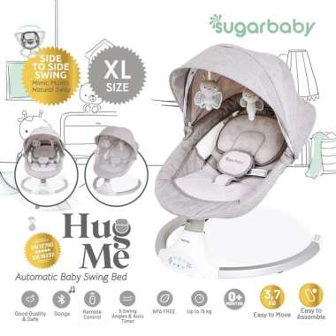 Sugar Baby HUG ME Automatic Baby Swing Bed White