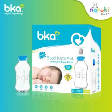 BKA Botol Kaca ASI Botol Susu ASI BKA 100 ml isi 16 pcs