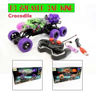 Mainan Anak - Remote Control Sprayer Car King Mobil RC 6x6 4WD Crocodile