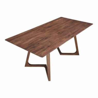 meja makan minimalis / meja retro / meja makan jati jepara - natural, 120x90x75 natural