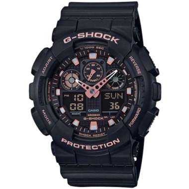 CASIO ORIGINAL - CASIO G-SHOCK GA-100GBX-1A4 - JAM TANGAN PRIA JAM PRIA - RUBBER G SHOCK GSHOCK CASI