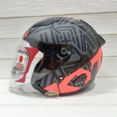 KYT Galaxy Flat R Neon Gorila Matt Grey Fuxia 2Visor L