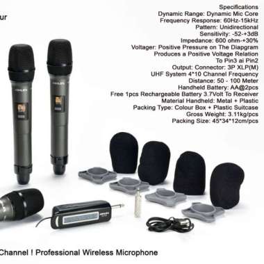 Microphone mic Wireless Ashley WM Four Original 4 Microphone